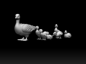 Duckling duck Modello di stampa 3D