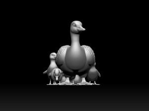 Duckling duck Modello di stampa 3D