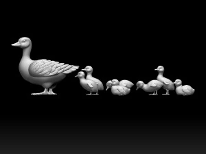 Duckling duck 3D Print Model