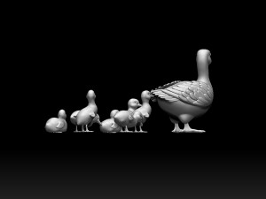 Duckling duck Modello di stampa 3D
