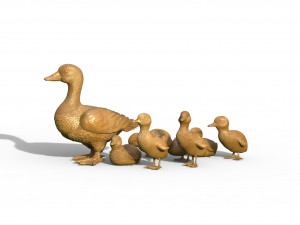 Duckling duck Modello di stampa 3D