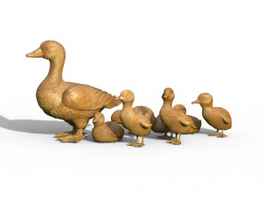 Duckling duck Modello di stampa 3D