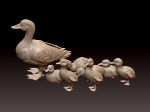 Duckling duck Modello di stampa 3D