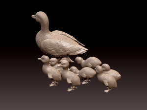 Duckling duck Modello di stampa 3D
