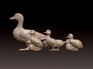 Duckling duck 3D Print Model