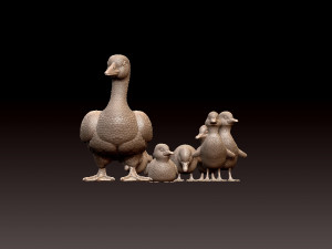 Duckling duck Modello di stampa 3D