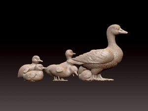 Duckling duck Modello di stampa 3D