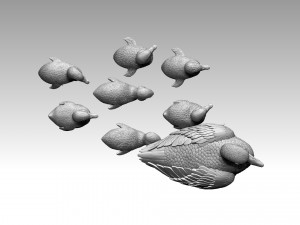 Duckling duck Modello di stampa 3D