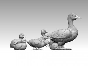Duckling duck Modello di stampa 3D