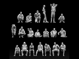 Young people 3D-printmodel