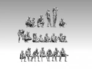 Young people 3D Print Model