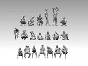 Young people 3D Print Model