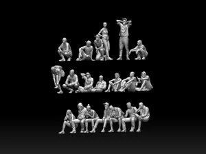 Young people 3D Print Model