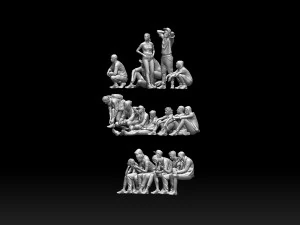 Young people 3D Print Model