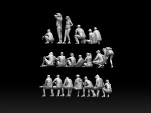 Young people 3D Print Model