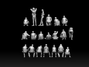 Young people 3D Print Model