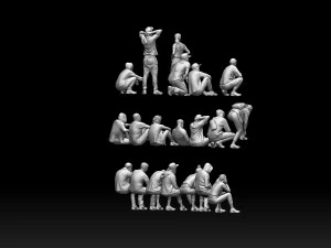 Young people 3D Print Model