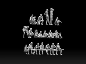 Young people 3D Print Model