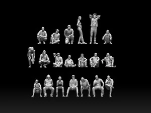 Young people 3D Print Model