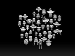 Female heads 3D Print Model