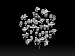Female heads 3D Print Model