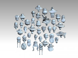 Female heads 3D 打印模型