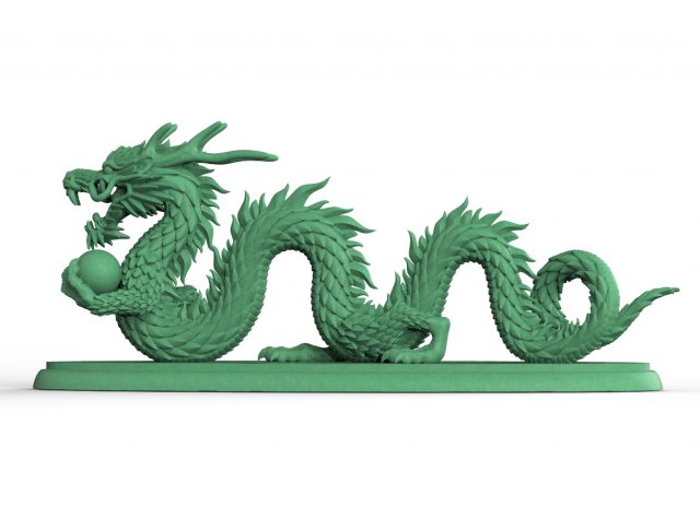 DRAGON 3D 打印模型 .c4d .max .obj .3ds .fbx .stl .blend