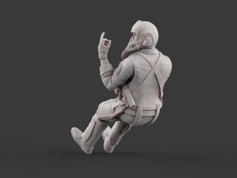 Фігурка пілота ВПС США 116, сучасний реактивний пілот, 3D для друку STL 3D Принт Модель