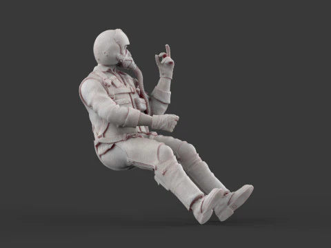 Фігурка пілота ВПС США 116, сучасний реактивний пілот, 3D для друку STL 3D Принт Модель