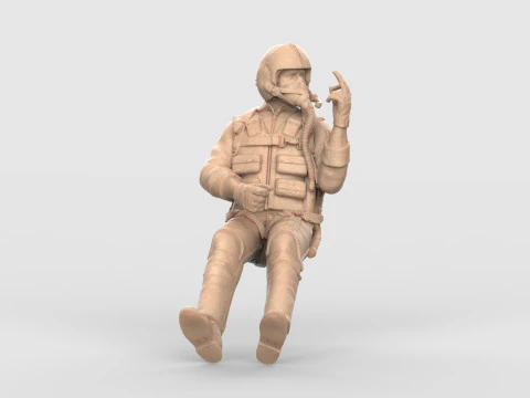 Фігурка пілота ВПС США 116, сучасний реактивний пілот, 3D для друку STL 3D Принт Модель