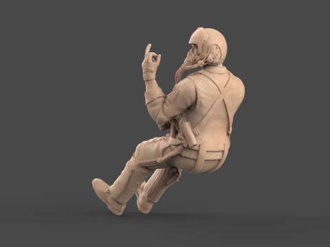 Фігурка пілота ВПС США 116, сучасний реактивний пілот, 3D для друку STL 3D Принт Модель