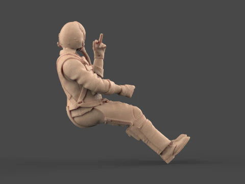 Фігурка пілота ВПС США 116, сучасний реактивний пілот, 3D для друку STL 3D Принт Модель