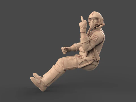 Фігурка пілота ВПС США 116, сучасний реактивний пілот, 3D для друку STL 3D Принт Модель
