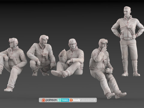 用于 3D 打印的美国坦克兵二战规模 116 STL 文件 3D 打印模型