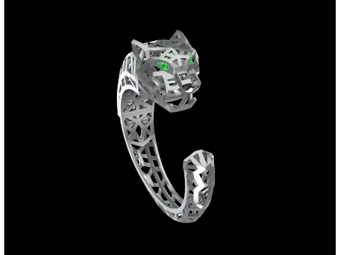 Bracelet panther 3D Print Model