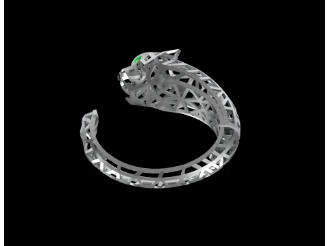Bracelet panther 3D Print Model
