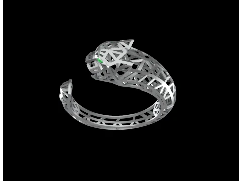 Bracelet panther 3D Print Model