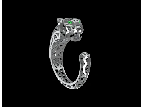 Bracelet panther 3D Print Model
