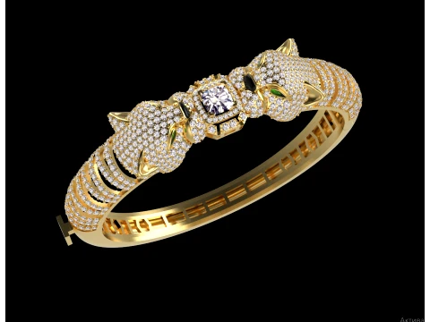 Armband Panther 3D Druckmodell