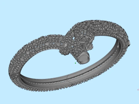 Bracelet panther 3D Print Model