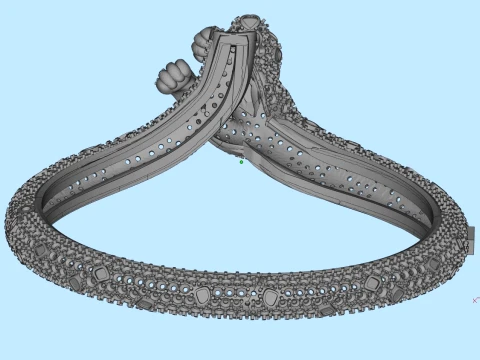 Bracelet panther 3D Print Model