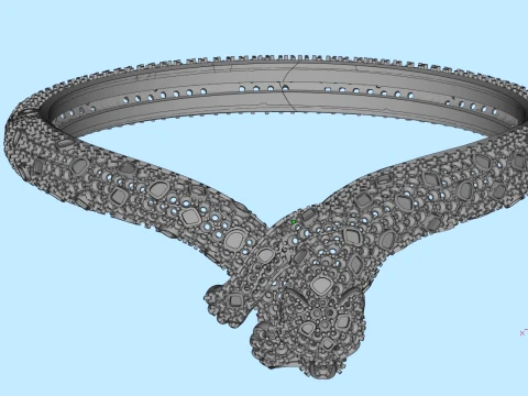 Bracelet panther 3D Print Model