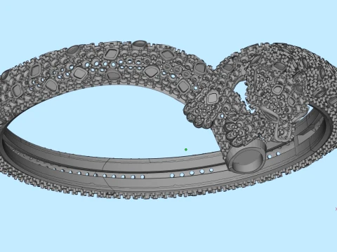 Bracelet panther 3D Print Model