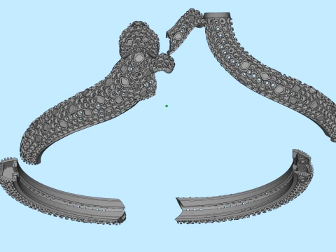 Bracelet panther 3D Print Model