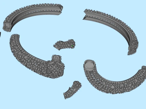 Bracelet panther 3D Print Model