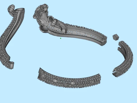 Bracelet panther 3D Print Model