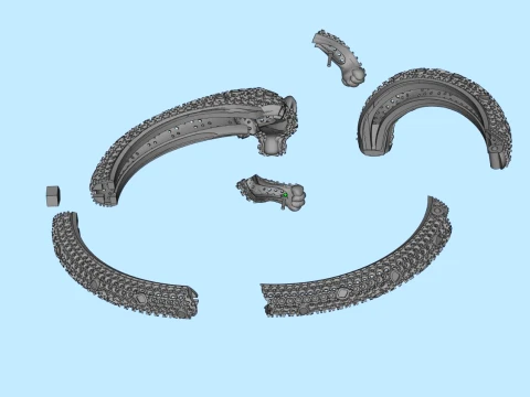 Bracelet panther 3D Print Model