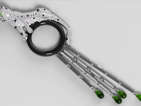 Brooch panther 3D Print Model