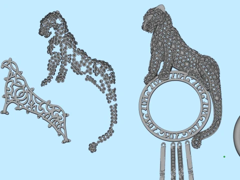 Brooch panther 3D Print Model