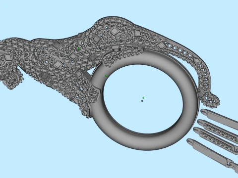 Brooch panther 3D Print Model